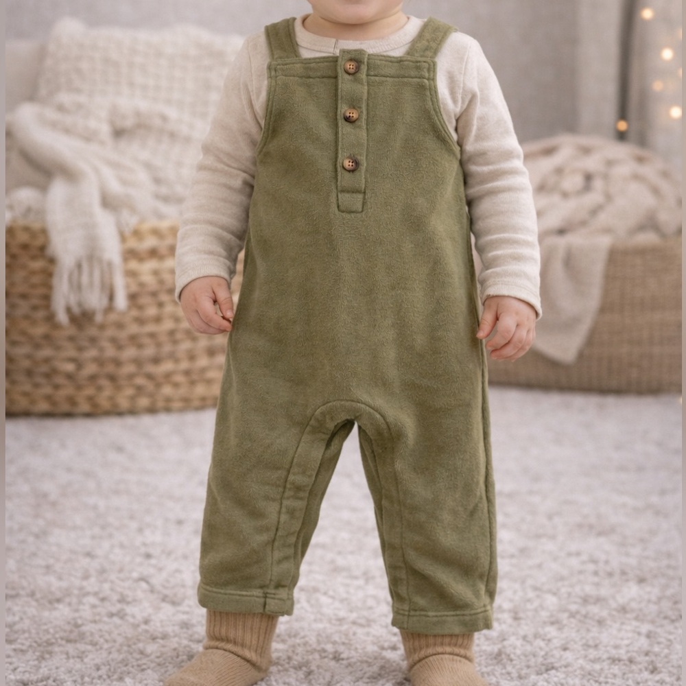 Old Navy Kids Sage Green Overalls